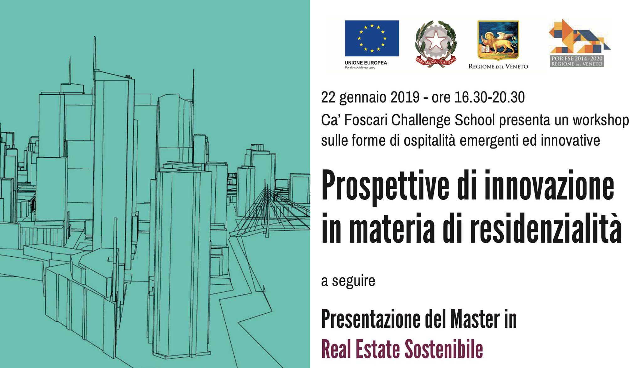 The convention “Prospettive di innovazione in materia di residenzialità” at Cà Foscari Challange School, Venice