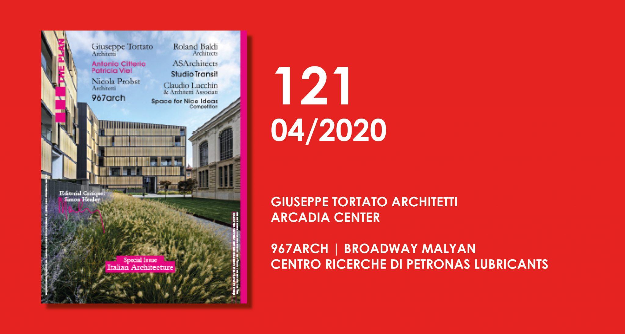 Doppietta di F&M su The Plan 121: numero Speciale dedicato all’Architettura Italiana