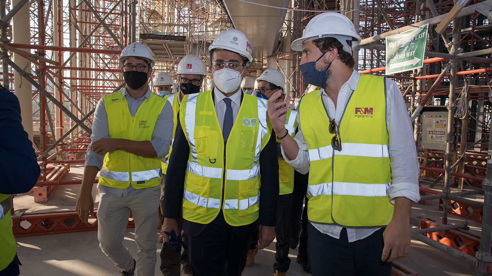 Il Ministro Di Maio visita cantiere Expo Dubai, Padiglione Italia vetrina della tecnologia e del design