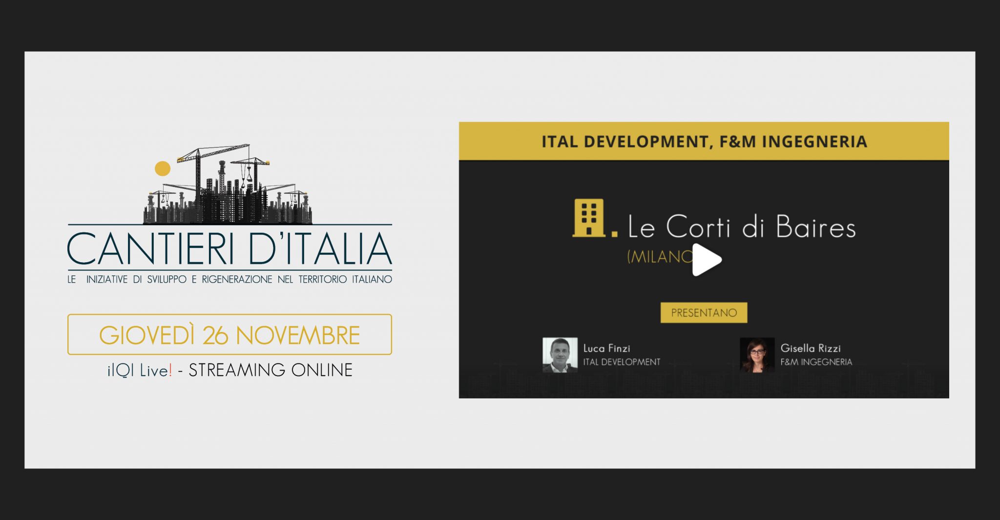 F&M Ingegneria e Ital Development presentano Le Corti di Baires