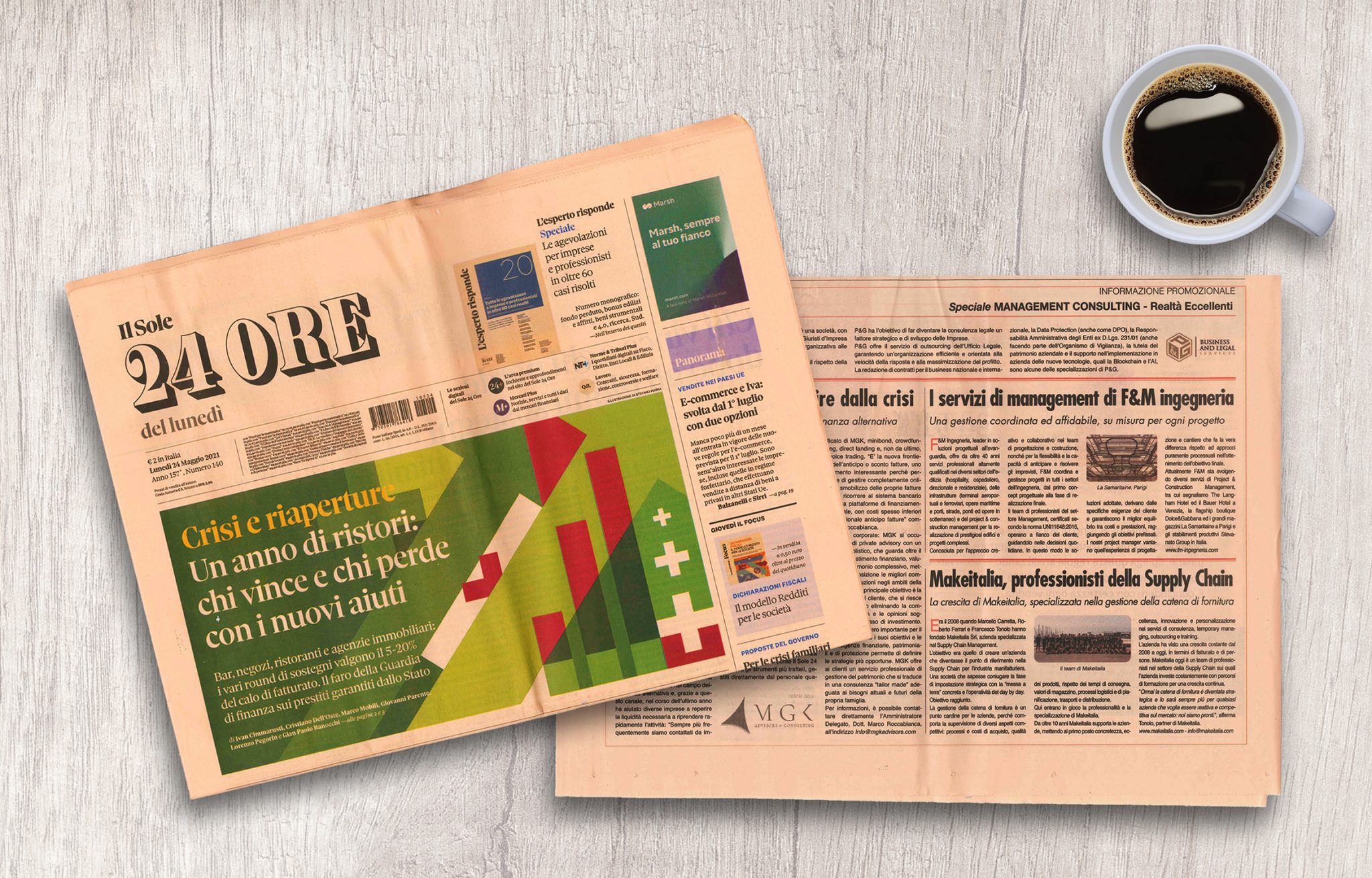 F&M su Il Sole 24 Ore: Realtà eccellenti del settore Management Consulting