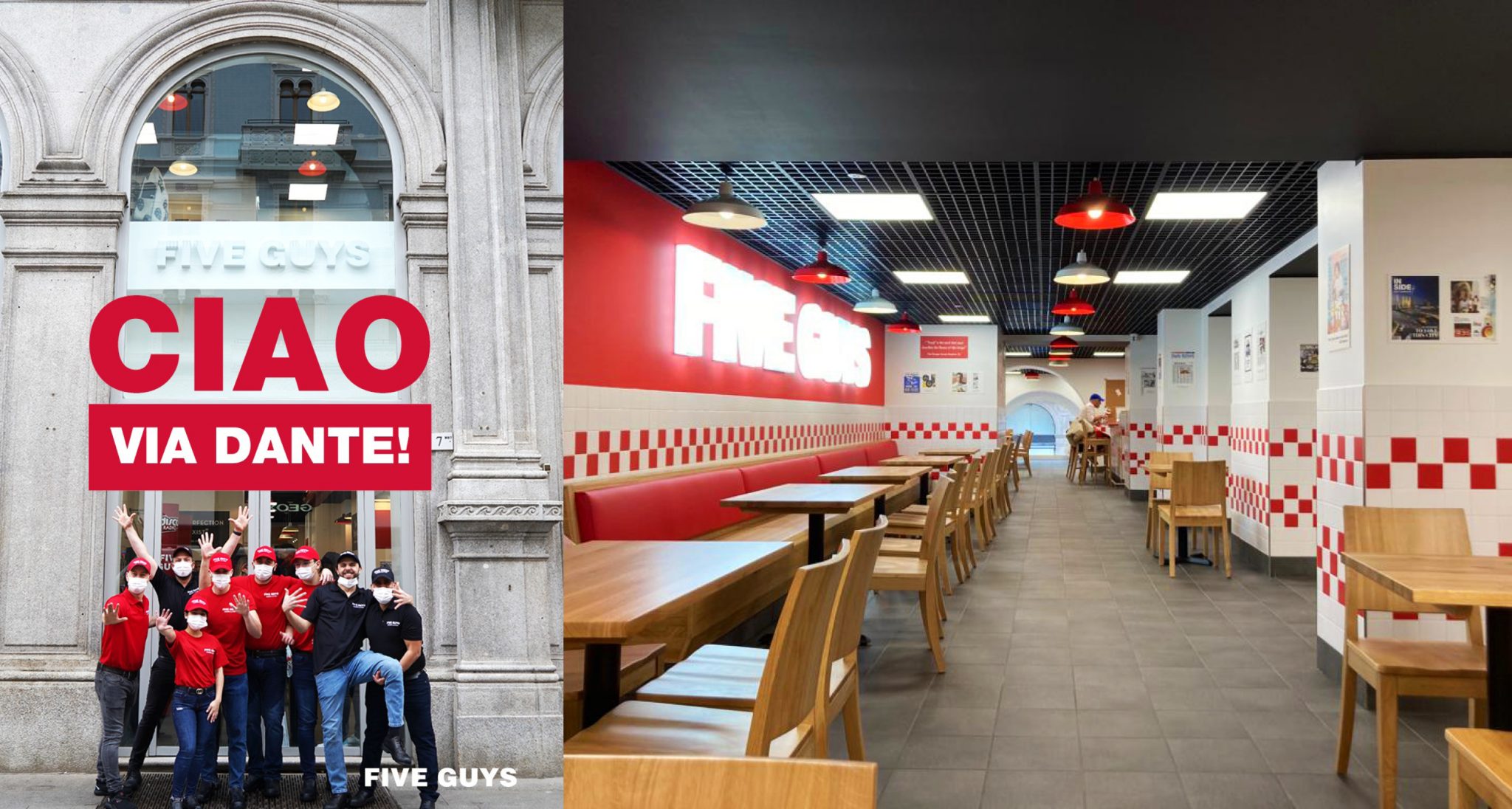Aperto il secondo Five Guys di Milano!