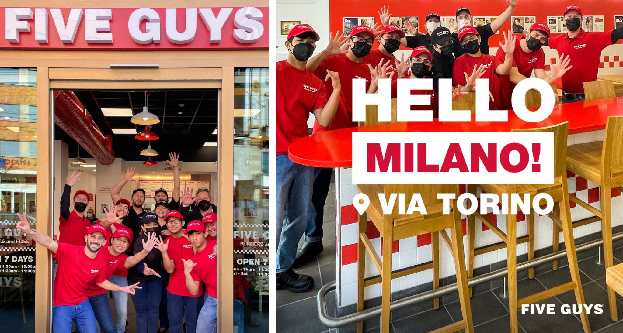 Aperto il terzo Five Guys di Milano!