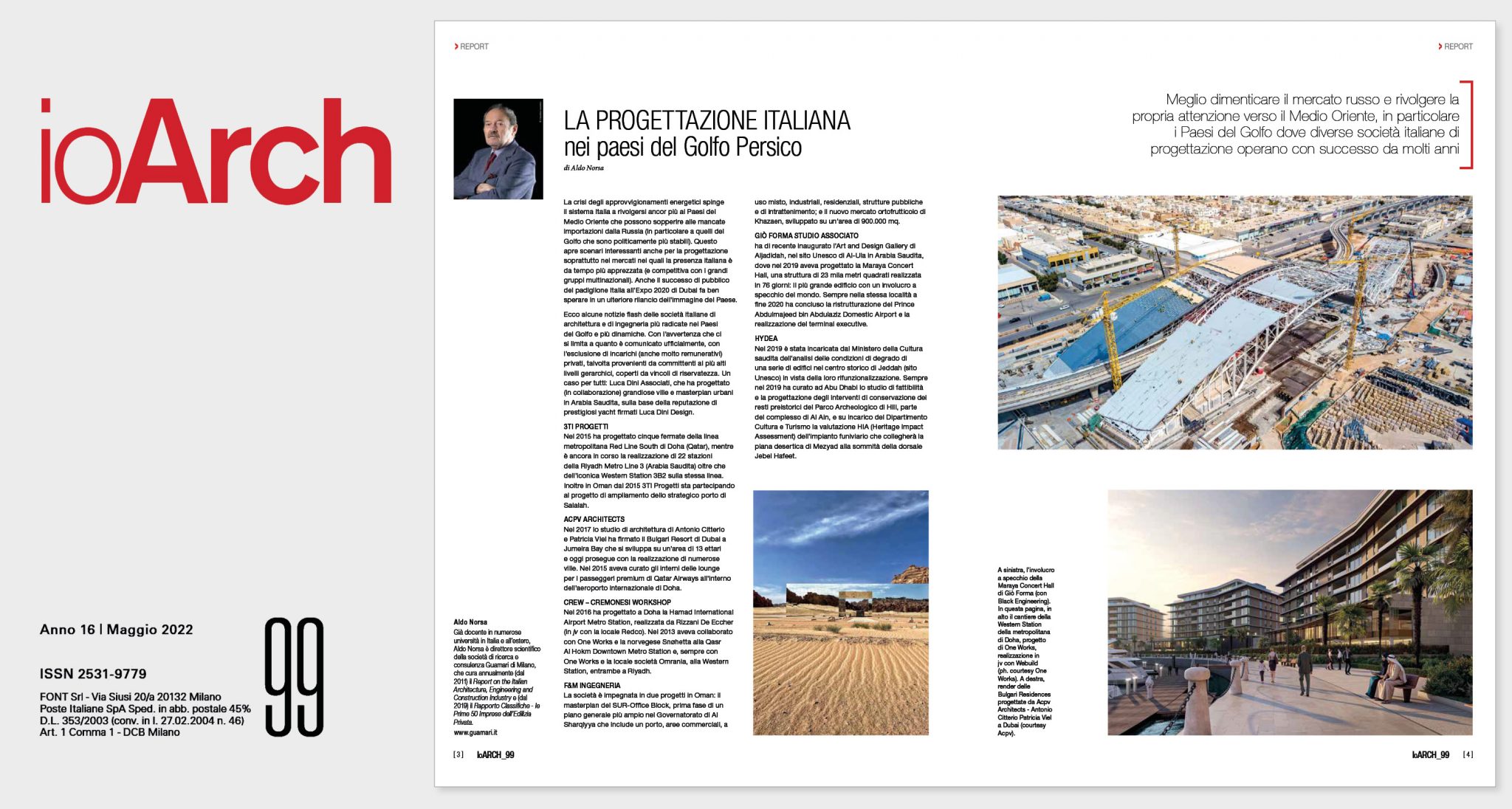 F&M Ingegneria – IoArch 99: La progettazione italiana nei paesi del Golfo Persico.