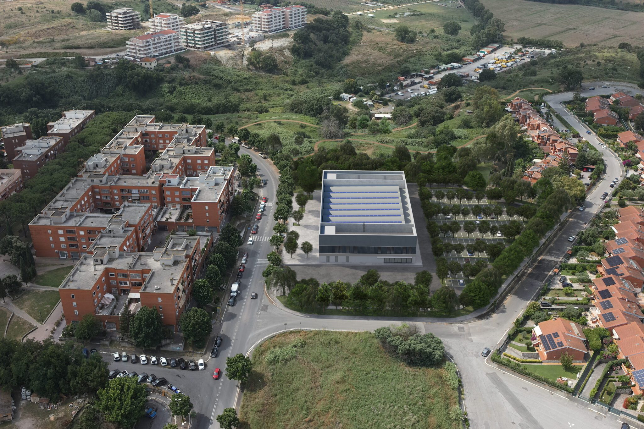 Palacorviale – Sports building and sports park
