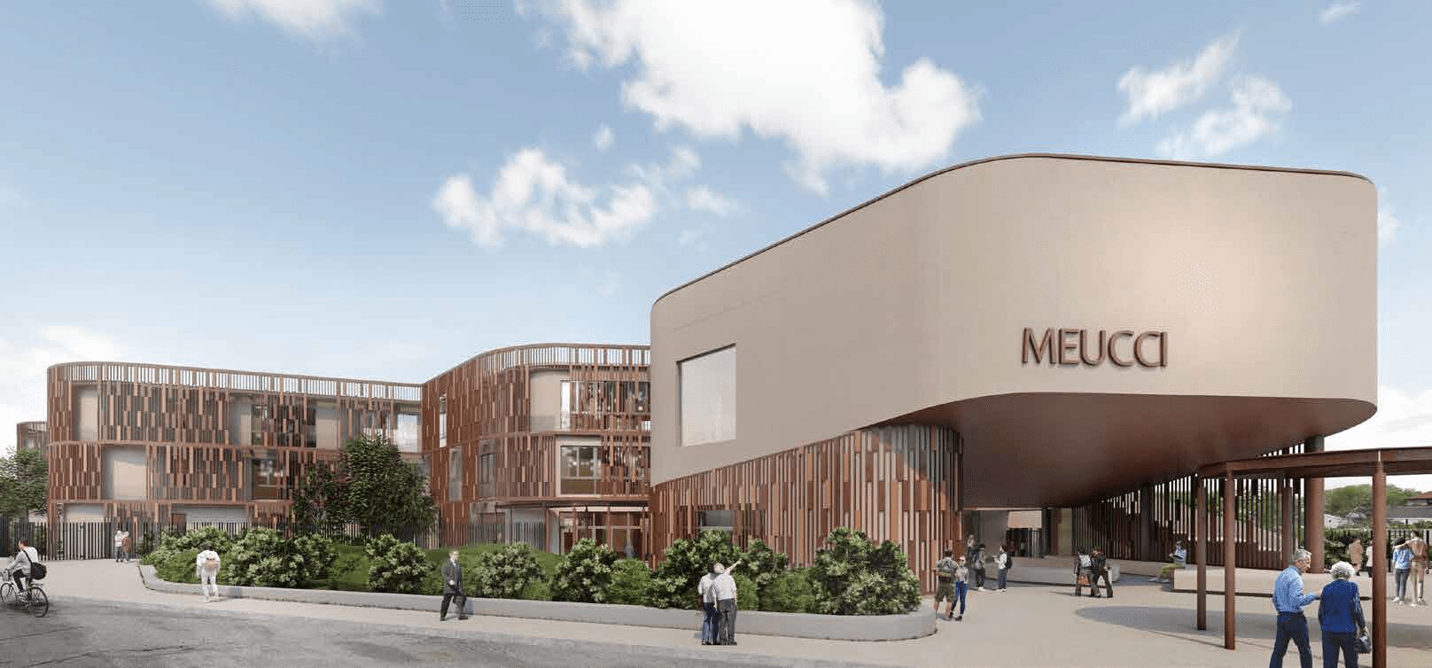 The final design for the new Meucci Galilei school complex has been approved