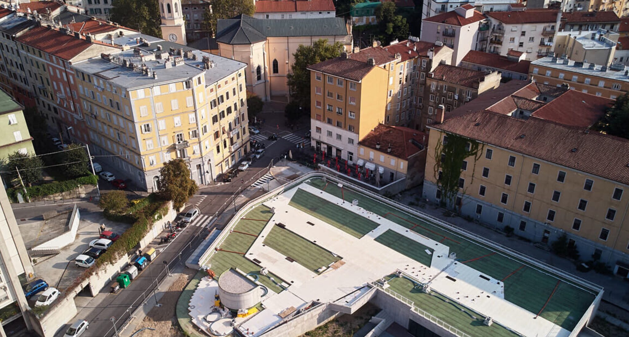 The redevelopment of the former Polstrada Barracks in Roiano, Trieste, has been completed,