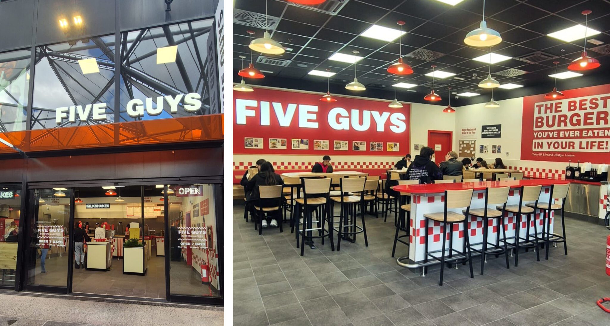 Inaugurazione di Five Guys Italia di Napoli.