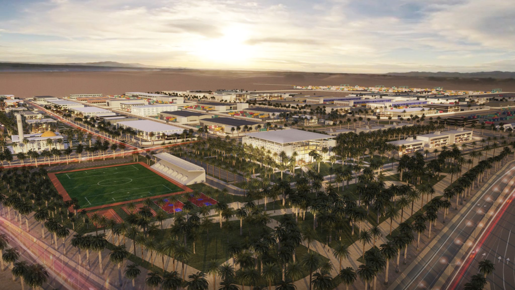 New logistic area Al Batinah for PEIE (Public Establishment for Industrial Estates)