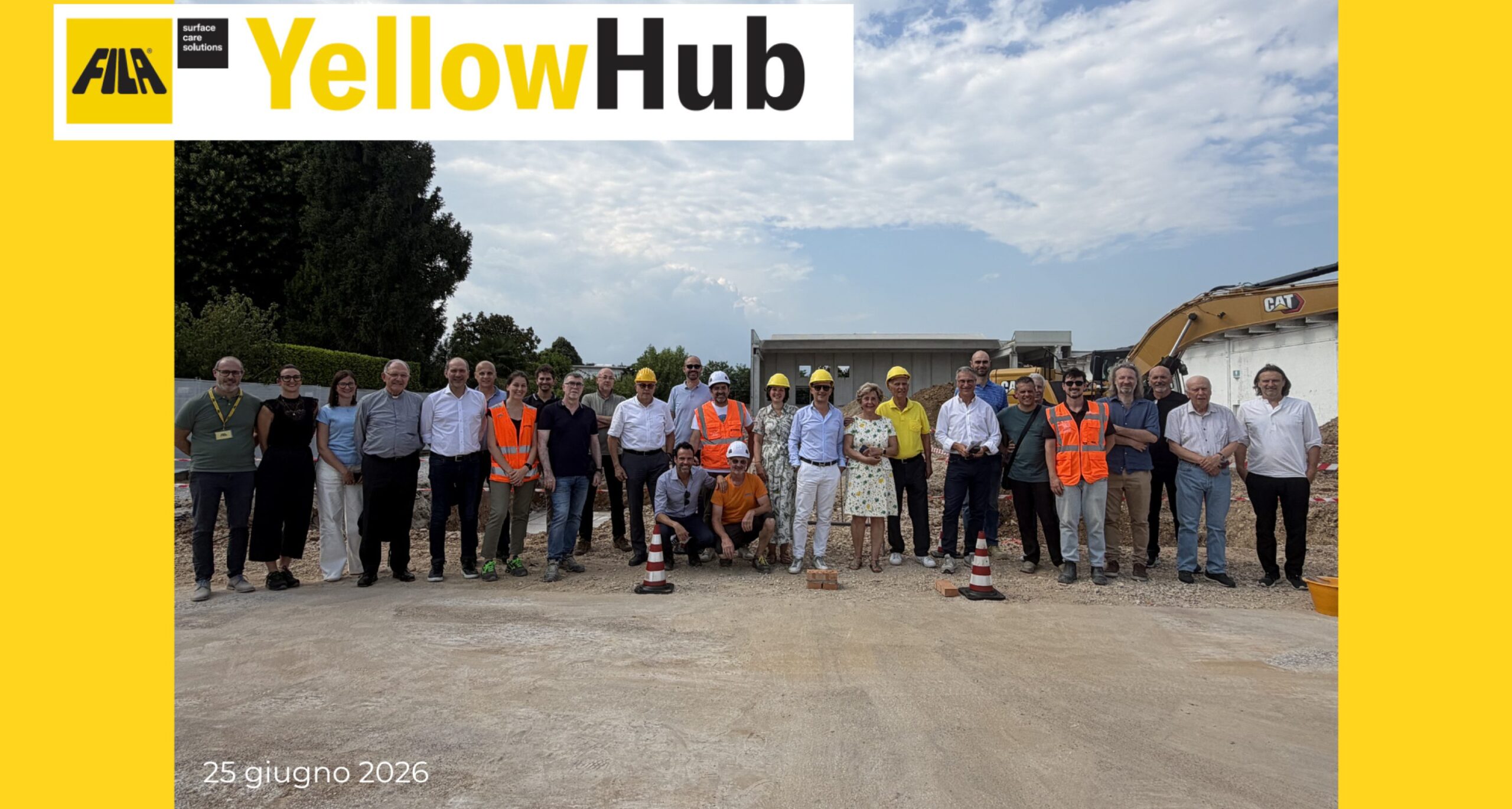 Posa della prima pietra del nuovo Hub Logistico di FILA Solutions